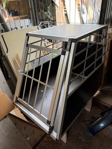 Alu hundebox 90x61x67 - hundebox,